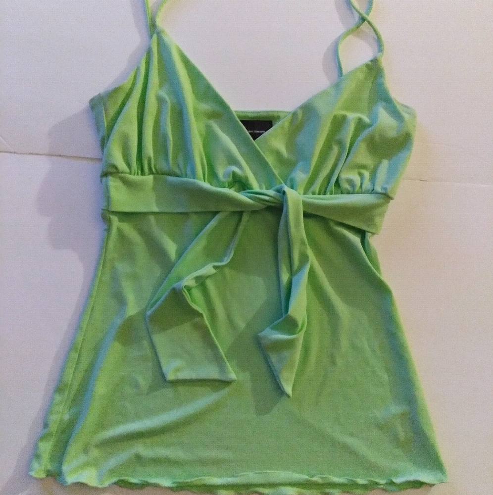 INC International Concepts Mint Green Spaghetti Strap Tank Top